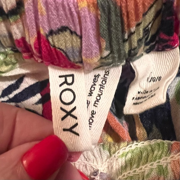 ROXY‎ Golden Dawn Smocked A-Line Mini Dress in Ash Rose Wallflower Size Large - Picture 16 of 16